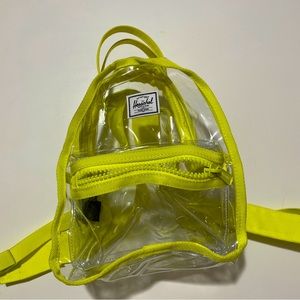 Herschel Supply Company Clear and Yellow Backpack